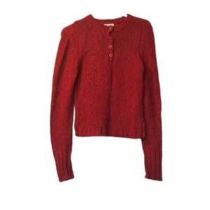 American Eagle Sweater Cable Knit Red Size Medium